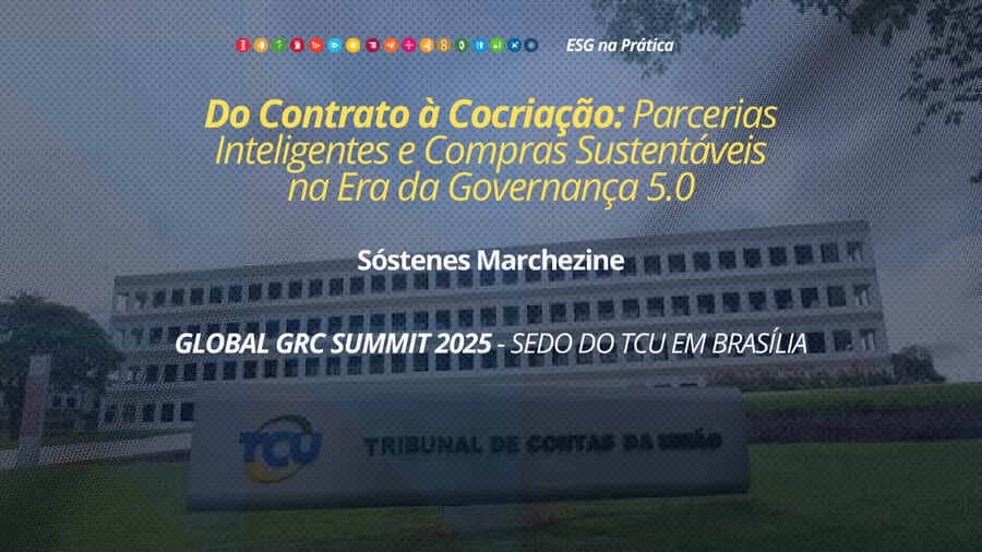 Slide de abertura da apresentação Do Contrato à Cocriação, de Sóstenes Marchezine