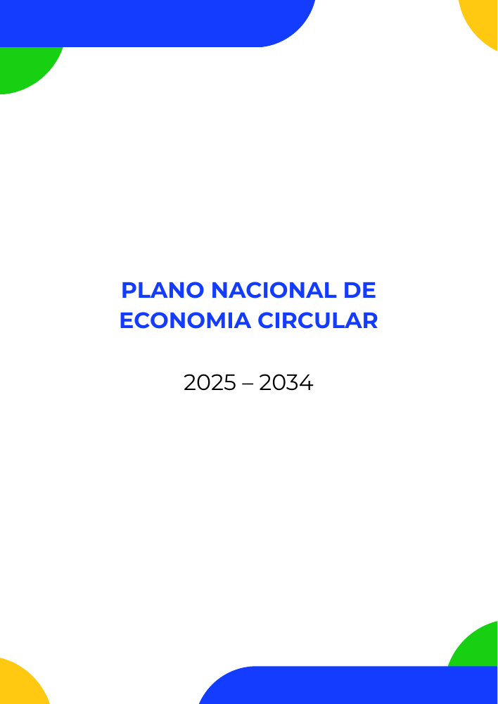Capa original do Plano Nacional de Economia Circular 2025–2034